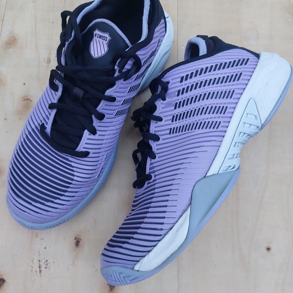 K-Swiss Shoes - K-Swiss Purple and Black Athletic Shoes Women Sz 9 Sneakers